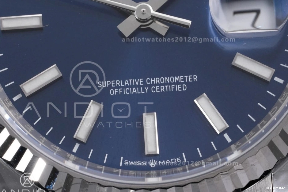 Best 1:1 Jubilee Dial Unisex 126234 Steel Edition 560 DateJust Stick 904L Clean SH on Bracelet 36 Blue 0829